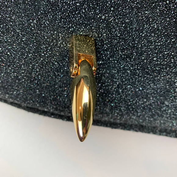 Rachel Zon Black Purse with Gold Chain - Picture 8 of 13